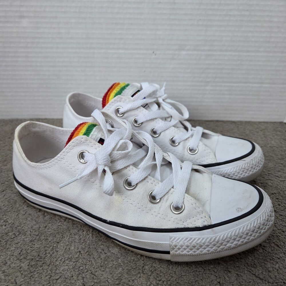 Converse All Star Chuck Taylor Rainbow Multi Tongue Unisex 166402C , M-4, W-6